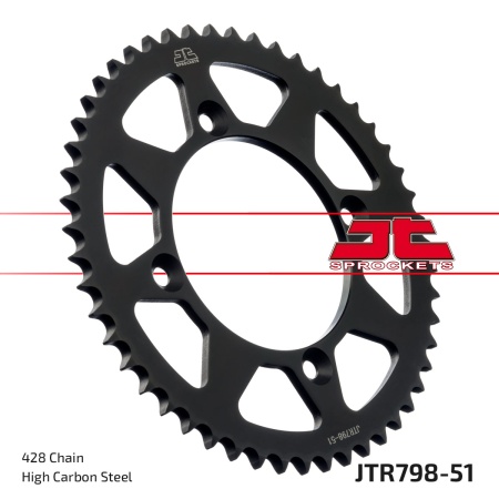 Kit de lant EK - Argintiu lant 428 SHDR, Non-sealed, pinion fata JT, foaie spate JT pentru YAMAHA YZ 85 2019-2025 - Img 7