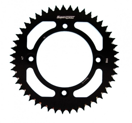 Kit de lant EK - Argintiu lant 428 SHDR, Non-sealed, pinion fata SUPERSPROX, aluminiu foaie spate SUPERSPROX pentru YAMAHA YZ 80 1993-2001 - Img 4