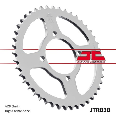 Kit de lant EK - Argintiu lant 428 SRO, O-ring, pinion fata JT, foaie spate JT pentru YAMAHA YBR 125 2007-2015 - Img 6