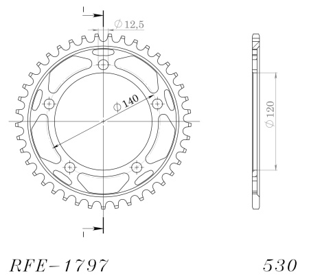 Kit de lant EK - Auriu lant 530 ZVX, X-Ring, pinion fata JT cauciucat, foaie spate SUPERSPROX pentru SUZUKI GSX 1400 2001-2008 - Img 5