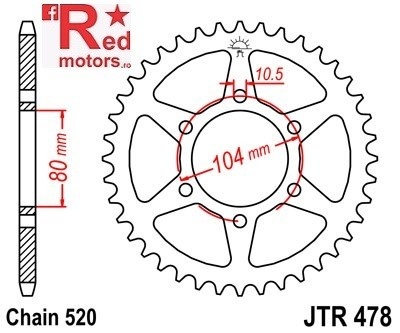 Kit lant DID X-Ring PRO-STREET 520 VX pentru Kawasaki Z750 S (ZR750 S K1,K6F) 2005-2006 - Img 3