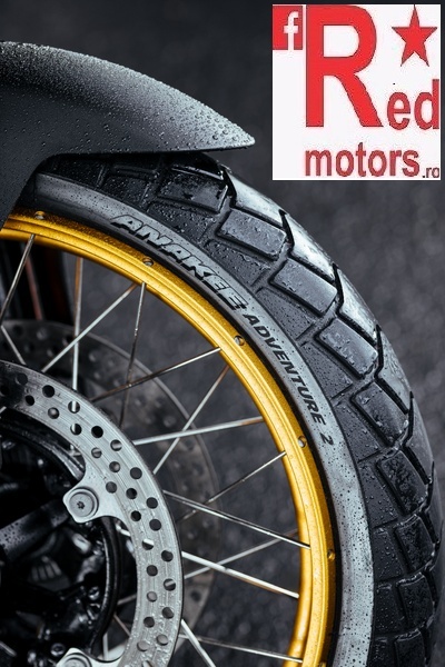 Set anvelope/cauciucuri moto Michelin Anakee Adventure 2 M+S 110/80R19 TL/TT 59V Front + 150/70R17 TL/TT 69V Rear - Img 3