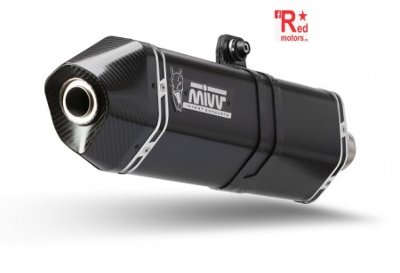 Sistem de evacuare complet 2x1 MIVV SPEED EDGE negru otel pentru YAMAHA MT-07 Tracer / Tracer 700 (2016-2020)