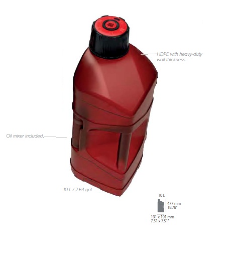Utility can POLISPORT PROOCTANE 8464600001 10 l with standard cap + 100 ml mixer + hose clear red - Img 2