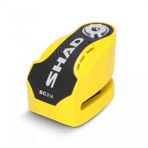 Disc lock with alarm SHAD SC61A C0S6103A galben pin 6mm - Img 1