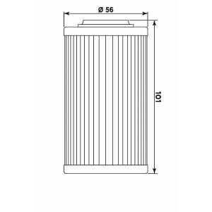 Filtru de ulei MIW BU10004 (alt. HF564) - Img 2