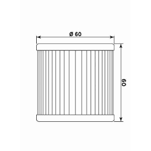 Filtru de ulei MIW HY19001 (alt. HF681) - Img 2