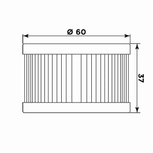 Filtru de ulei MIW S3006 (alt. HF137) - Img 2