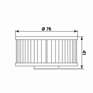 Filtru de ulei MIW Y4002 (alt. HF144) - Img 2