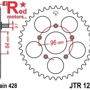 Foaie/pinion spate JTR1250.56 428 cu 56 de dinti