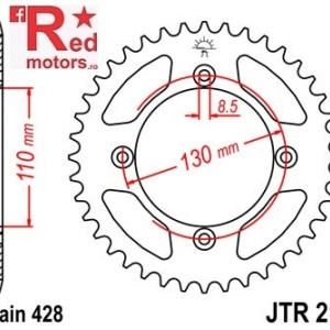 Foaie/pinion spate JTR217.56 428 cu 56 de dinti