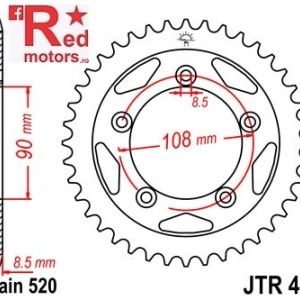 Foaie/pinion spate JTR491.38 520 cu 38 de dinti