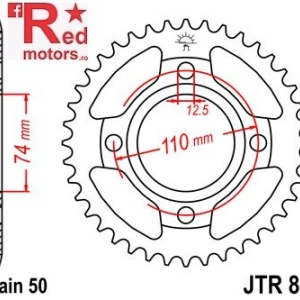 Foaie/pinion spate JTR854.37 530 cu 37 de dinti