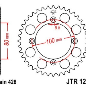 Foaie spate JT JTR 1204-50 50T, 428 - Img 2