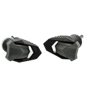 Frame sliders PUIG R19 21990N black with grey rubber