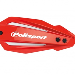 Handguard POLISPORT BULLIT FWA 8308600006 with universal mounting kit Red CR04