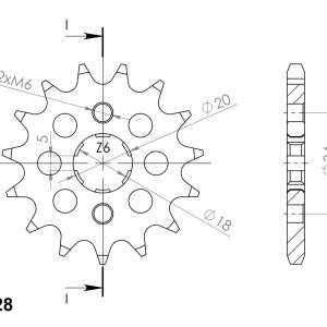 Kit de lant D.I.D Chain - Argintiu lant 428 VX, X-Ring, pinion fata SUPERSPROX, foaie spate SUPERSPROX pentru DERBI Senda 125 SM 2004-2007 - Img 3