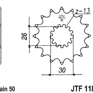 Kit de lant D.I.D Chain - Argintiu lant 530 VX, X-Ring, pinion fata JT cauciucat, foaie spate JT pentru TRIUMPH Tiger 1050 Sport 2014-2021 - Img 3