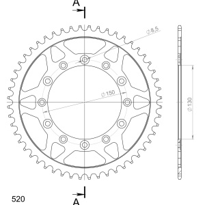 Kit de lant D.I.D Chain - Auriu lant 520 ERT, Non-sealed, pinion fata SUPERSPROX, foaie spate SUPERSPROX pentru YAMAHA WR 250 F 2001-2006 - Img 5