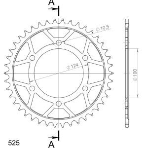 Kit de lant D.I.D Chain - Auriu lant 525 VX, X-Ring, pinion fata JT cauciucat, foaie spate SUPERSPROX pentru DUCATI ST3 992 / S 2004-2007 - Img 6