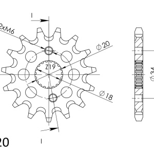Kit de lant EK - Argintiu lant 420 SH, Non-sealed, pinion fata SUPERSPROX, foaie spate SUPERSPROX pentru HONDA CRF 150 R / RB 2007-2025 - Img 3