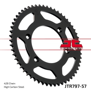 Kit de lant EK - Argintiu lant 428 DEH, Non-sealed, pinion fata JT, foaie spate JT pentru KAWASAKI KLX 125 (<2006) 2003-2006 - Img 6