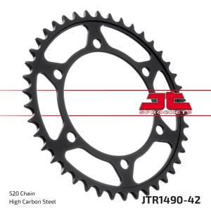 Kit de lant EK - Argintiu lant 520 SRO, O-ring, pinion fata JT cauciucat, foaie spate JT pentru KAWASAKI EN 500 1996-2003 - Img 6