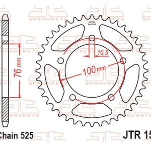 Kit de lant EK - Argintiu lant 525 DEX, X-Ring, pinion fata JT, foaie spate JT pentru BENELLI TRK 502 2017-2021 - Img 6