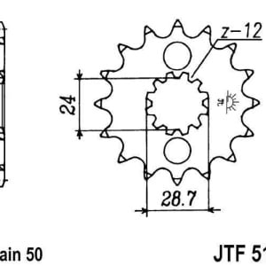 Kit de lant EK - Argintiu lant 530 DEX, X-Ring, pinion fata JT cauciucat, foaie spate JT pentru KAWASAKI GPZ 900 R 1990-1996 - Img 3
