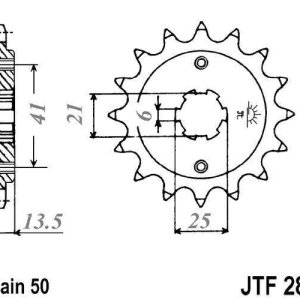 Kit de lant EK - Argintiu lant 530 DEX, X-Ring, pinion fata JT, foaie spate JT pentru HONDA VF 500 F 1985 - Img 3