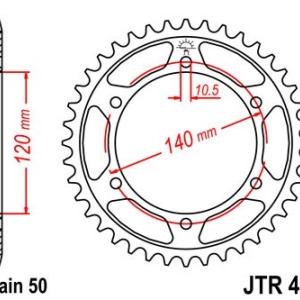 Kit de lant EK - Argintiu lant 530 SRX, X-Ring, pinion fata JT, foaie spate JT pentru KAWASAKI ZXR 750 1989 - Img 5