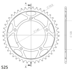 Kit de lant EK - Auriu lant 525 MVXZ, X-Ring, pinion fata JT cauciucat, foaie spate SUPERSPROX pentru SUZUKI GSX-R 600 2001-2005 - Img 5
