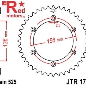 Kit lant DID GOLD PRO-STREET X-Ring 525 VX pentru Suzuki DR650 SE-T,V,W,X,Y,K1-K9,L0-L6 1996 to 2016 - Img 3