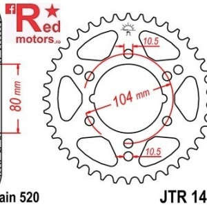 Kit lant DID GOLD X-Ring PRO-STREET 520 VX pentru Polaris 250 Trail Boss (W8527) 1985-1989 - Img 3