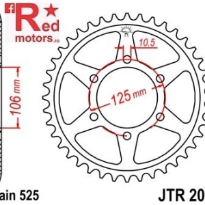 Kit lant DID GOLD X-Ring PRO-STREET 525 VX pentru Triumph 675 Street Triple 2008-2016 - Img 3