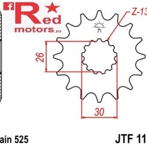 Kit lant DID GOLD X-Ring PRO-STREET 525 VX pentru Triumph 865 Scrambler 2006-2015 - Img 2