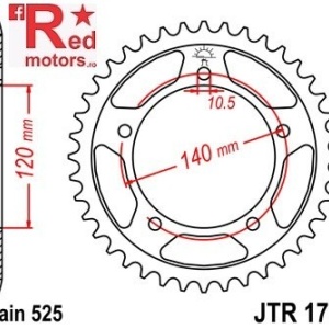 Kit lant DID GOLD X-Ring PRO-STREET 525 VX pentru Triumph 865 Bonneville Black 2007 - Img 3