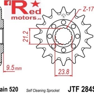 Kit lant DID X-Ring PRO-STREET 520 VX pentru Honda CR250 RT 1996 - Img 2