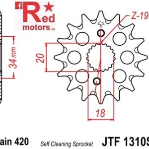 Pinion fata JTF 1310 SC cu 14 dinti