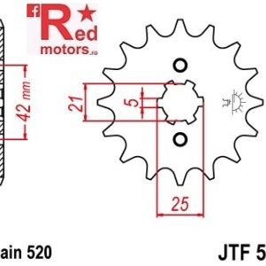 Pinion fata JTF 569 cu 11 dinti