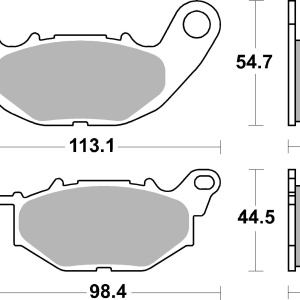 Placute de frana BREMBO 07YA52SA - Img 3