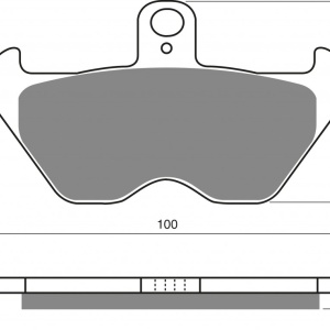 Placute de frana GOLDFREN 117 S3 - Img 1