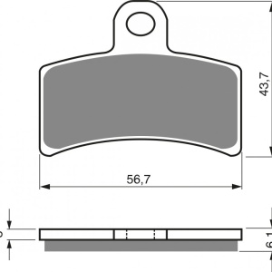 Placute de frana GOLDFREN 143 K5