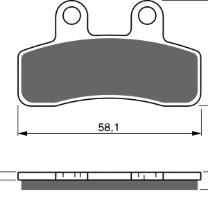 Placute de frana GOLDFREN 250 AD