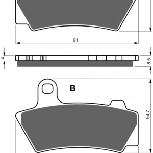 Placute de frana GOLDFREN 446 S3