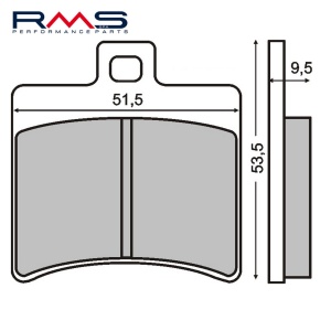 Placute de frana RMS 225100310 organic