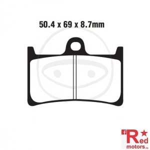 Placute frana fata SINTERED HH EBC 50.4x69x8.7 pentru Yamaha XP 500 T-Max, XP 530