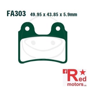 Placute frana fata STD EBC ALTN 49.95x43.85x5.9 FA303 pentru AJP PR3 125, PR3 200, Beta Evo 125, 300, Gas Gas TXT 80,