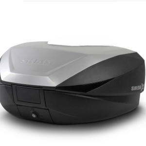 Top case SHAD SH59X D0B59200 negru cu capac de aluminiu (expandable concept) with PREMIUM SMART lock