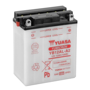 Yumicron battery with acid YUASA YB12AL-A2